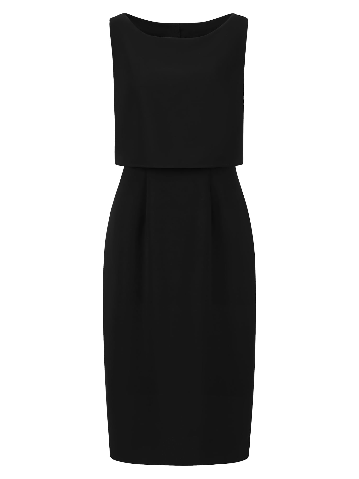 Womens Boat Neck Pencil Dresses Funeral Sheath Dress