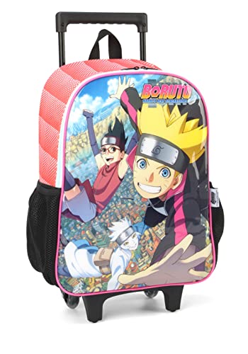 Mochila Infantil Boruto com rodinhas
