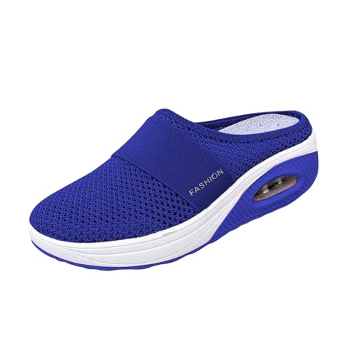 Kubbon Slip On Mules for Womens Light Open Back Shoes Comfort Walking Shoes Breathable Slippers Closed Toe Slides Casual Slippers