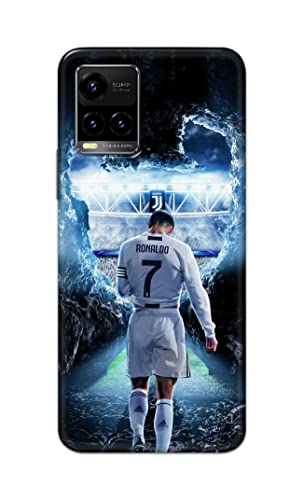 Image of PRINTFIDAA Printed Hard Back Cover Case for Vivo Y33S | Vivo Y33T | Vivo Y32 Back Cover (Footbal Legend) -702