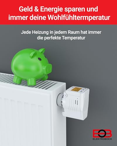 Thermostat de radiateur électrique programmable hd13 L pour salon