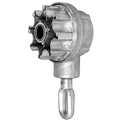 DIWARO.® Taper wheel gear for awnings, 3:1, with end stop, for 78 mm groove tube, awning gearbox Cover