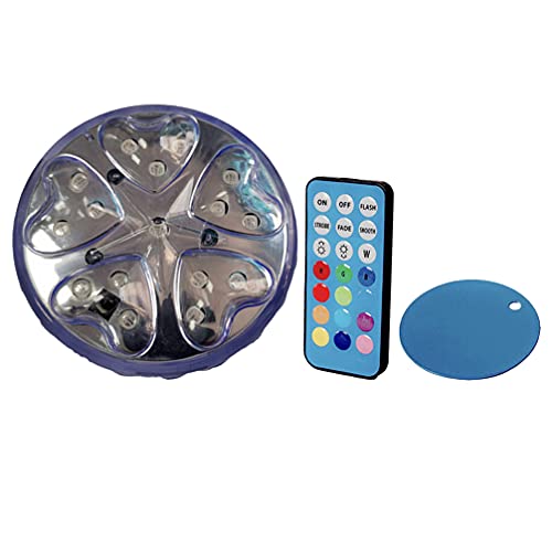 Uonlytech 1set Decorative Lights Fish Tank Lamp Submersible Led Light Underwater Wedding Tealight Pond Fountain Lights Light Pad Led Waterproof Lamps Diving Plastic Underwater Lights White