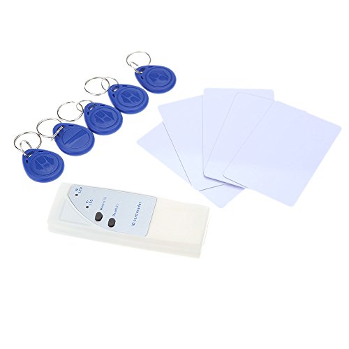OWSOO Handheld 125Khz RFID ID Card Reader Copier Writer Duplicator + 5 Writable Cards + 5 Key Fob