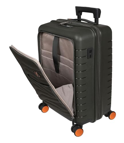 Valise extensible Bric's Ulisse olive 39 L avec coque rigide ultra maniable