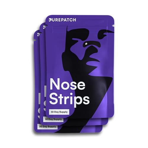 Pure Patch Nasal Strips – Comfortable Support for Nasal Breathing – Natural Bamboo Silk, Hypoallergenic Adhesive, Secure Fit for Day or Night Use, Latex-Free and Gentle on Skin (90 Packs)
