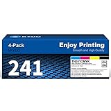 ⭐Contenido del paquete: 4 x tn241 Tóner compatible para Brother mfc 9330cdw. 1 Negro/1 Cian/1 Magenta/1 Amarillo Compatible Cartuchos de tóner Reemplazo para TN 241, TN 245, TN-241 BK, TN-245 C M Y, TN242 TN246, TN-242 TN-246 (no original).