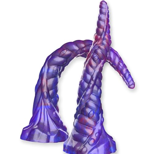 12 Inch Unicorn Horn G Spot Anal Dildo Prostate Massager with Suction Cup