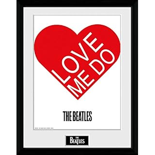 1art1 The Beatles Poster Love Me Do Affiche Encadrée Pour Fans Et Passionnés| Images Murales | Dans Un Cadre Photo 40×30… - Les Beatles, Paul McCartney, John Lennon, RIngo Starr, George Harrison