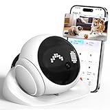 Honey Tour 1080P Pet Camera Robot: Indoor Movable Home Security Camera with App Control, Night Vision, 2-Way Talk, Motion Detection, SD Card Storage, Smart Pet Cam for Cat/Dog/Baby/Elderly Monitor