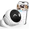 1080P Moving Pet Robot Camera, Smart Home Security Robot with Auto Tracking, Night Vision, 2-Way Audio, Auto-Recharge, Motion Alerts, App Control for Pet, Baby & Elderly Care, White
