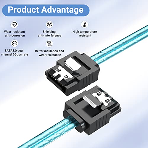 Cable SATA de alta velocidad 1m SAS para disco duro interno HDD SSD y controladores juego de 6 3