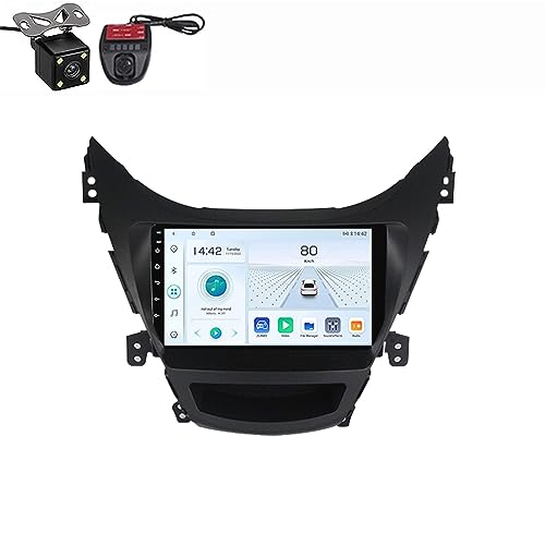 Autoradio 2 DIN Android 12 tactile 9 pouces navigation GPS Hyundai Elantra 2013 2014