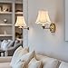 GO&SO 6-Pack Beige Linen Chandelier Shades(3.15