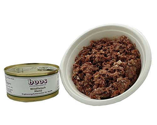 6 Stück (Dosen) Boos Wildfleisch Menü 300 g
