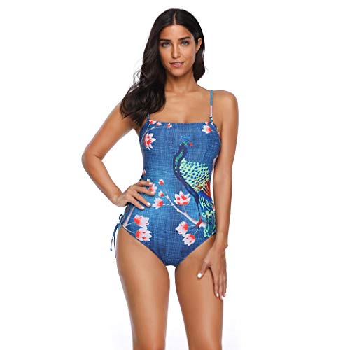 Ropa de baño para Mujer ?? Yesmile Bikini sin Espalda Floral de Mujeres Sexy Fibra De Poliéster Frenum Playa Bikini