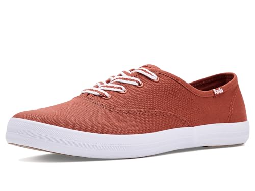 Image of Keds Women's Champion Canvas Lace-Up Rust Canvas 6.5 Wide