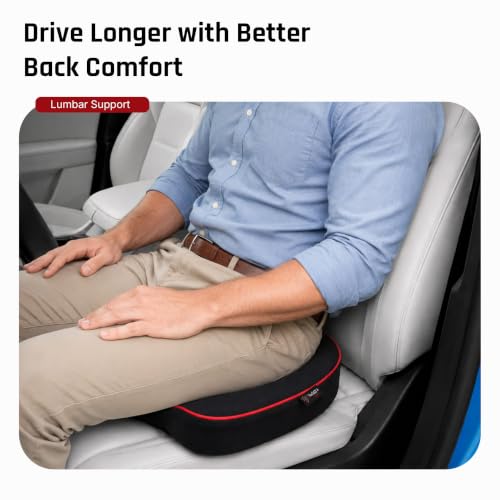 Image of Premium Memory Foam seat Cushion by ValorX USA for Chair Orthopedic Coccyx Cushion for Tailbone Pain, Hip Support Pillow Black