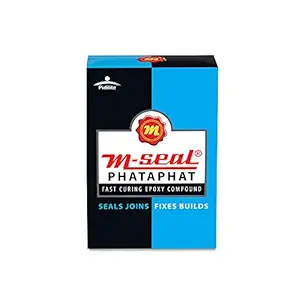 Pidilite M-Seal Phataphat Fast Curing Epoxy Compound Putty Sealant Adhesive For Leakage, Bonding, Gap Filling and Repairing (90 Grams)