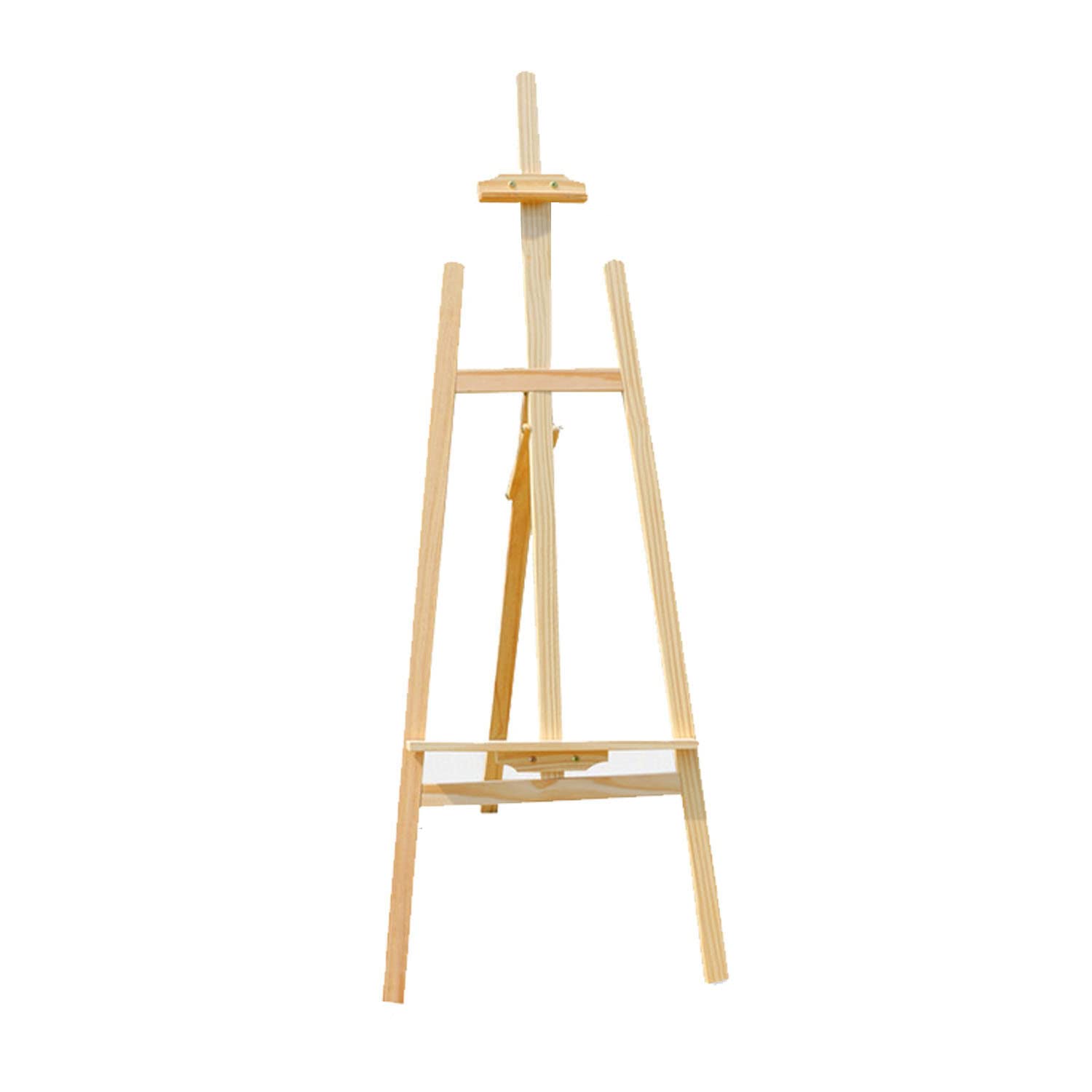 uyoyous Sztaluga drewniana, stojąca dla dzieci, 150 cm wysokości, regulowana sztaluga trójnogowa, sztaluga do ateliery, składana sztaluga drewniana do płótna do 105 cm, sztaluga do malowania artystycznego, reklama zewnętrzna