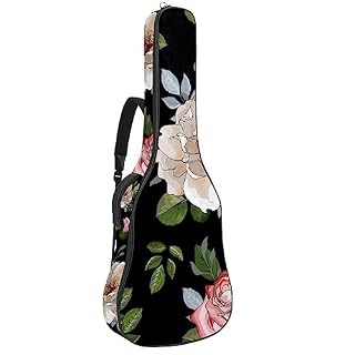 Housse de protection imperméable en tissu Oxford pour guitare électrique avec poignée latérale rembourrée Motif papillons bleus, Multicolore 10., 42.9×16.9×4.7 in, Sacs pour guitare acoustique - Les Beatles, Paul McCartney, John Lennon, RIngo Starr, George Harrison