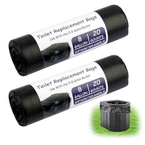 Moosono 40 StüCk Biologisch Abbaubare Toilettenbeutel, Beutel...