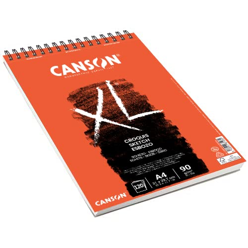 Bloco Papel Sketch Canson Xl Croquis A4 90g 120 Folhas