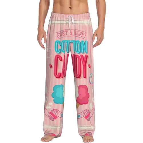 Pantalon de pyjama homme blanc XXL léger imprimé barbe à papa