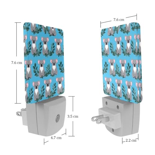 Lámpara de noche LED Koala para niños con sensor crepuscular miniatura 7