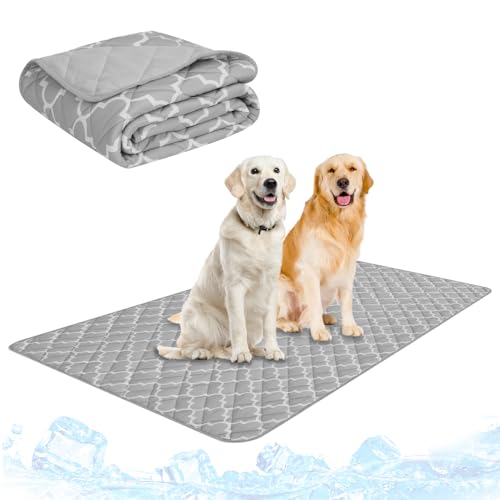 PUPTECK Dog Cooling Mat Pad for Medium Large...
