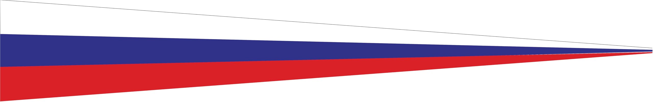 Fanion Russie résistant 500 x 80 cm pour pavoiser façades et mâts sans décoloration rapide