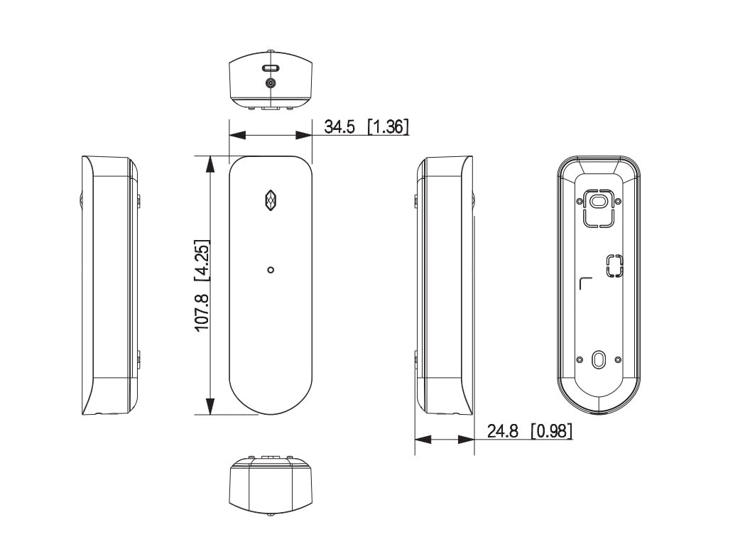 Drahtloser Glasbruchmelder für Airshield-Alarmsysteme - ARD512-W2-868