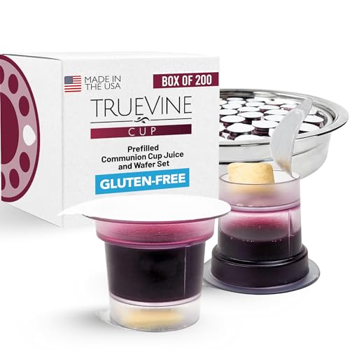 TrueVine Communion Cups & Wafer Set, Prefilled (200 ct)