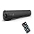 Portable Soundbar for TV/PC, Outdoor/Indoor Wired & Wireless Bluetooth 5.0 Speaker with Remote Control and Coax Cable, 2X5W Mini Home Theater Sound bar with Built-in Subwoofers for Projector (Updated)