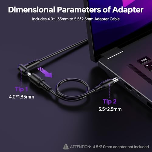 65W GaN Oplader voor ASUS VivoBook 14 15 X415 X513 X540U X556U X515J X509J X542U X551M X502C X200CA F556U F512 F509 S510U S530U ZenBook UX310U UX333F UX430 AD2087020, Laptop Lader Charger voor ASUS - Afbeelding 3