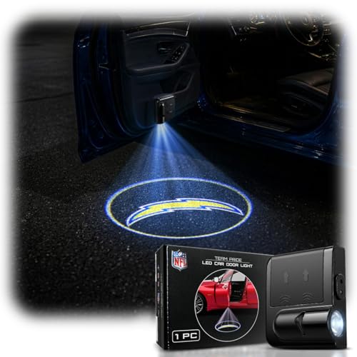 Image of LED Car Door Light - Officially Licensed NFL Wireless Projector - Show Your Team Pride - Battery Powered, Easy Install