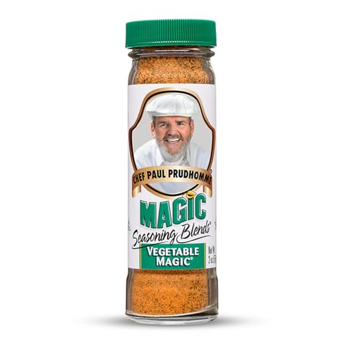 Chef Paul Magic Seasonings Blends Vegetable Magic Seasoning | No MSG & Preservatives | Kosher, Halal Certified | Perfect for Vegetable, Eggs & More | All-Purpose Vegetable Seasoning | 2 oz (Pack of 1)
