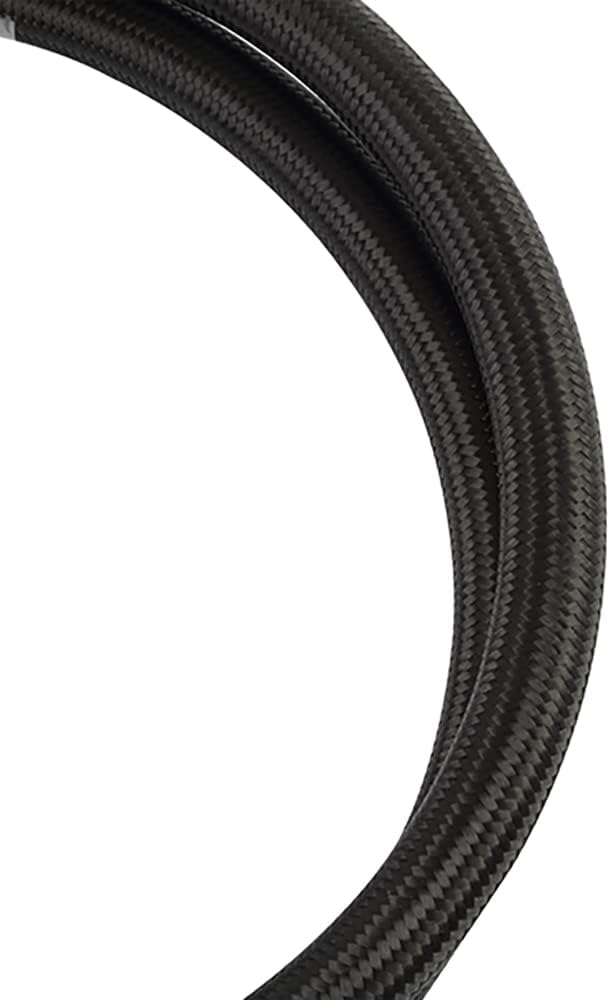 Mishimoto 6ft -4AN Braided Line, PTFE, Black Nylon