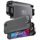 ProCase Switch 2 ケース スイッチ2 対応ケース 2025年モデル/7.9インチ専用 薄型 スリム 持ち運び便利 スタンド内蔵 人間工学設計 耐衝撃 ポーチ switch 2 周辺機器(ブラック) [nintendo_switch]