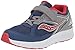 Saucony Cohesion 14 Alternative Closure Running Shoe, NAVY/RED, 3 US Unisex Big Kid