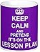 Produktbild Orama Keep Calm and Pretend It 's on The Lesson Plan' -Lustige Neuheiten Tee Kaffee Keramik Weiß Tasse 325,3 ml, 6 x 6 x 6 cm