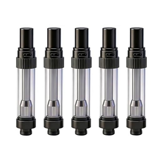 5 Pack CBD Atomizer, 510-Thread Cartridges, Ceramic Coil Tank, Refillable E-Cig Atomizer, No E Liquid No Nicotine (1.0 ml)