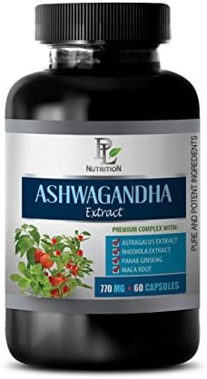 Fertility Supplements for Women - ASHWAGANDHA Extract 770MG - Premium Complex - ashwagandha Capsules Testosterone - 1 Bottle 60 Vegetable Capsules