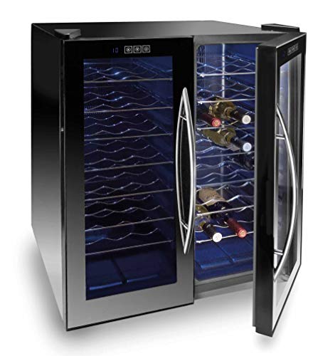 LACOR 48 Bottiglie di Raffreddamento Elettrico del Vino, Nero, 52 x 70 x 52 cm