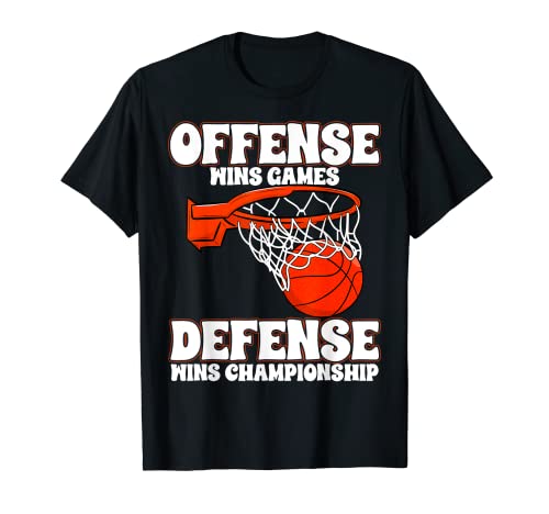 Offense Wins Games Defense Wins Championship T-Shirt