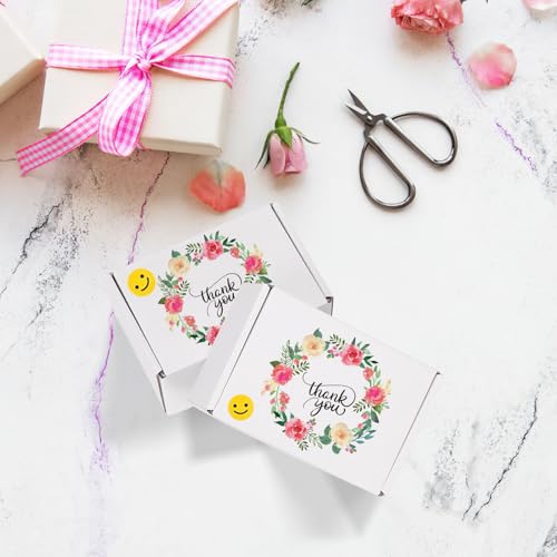 Image of RLAVBL 6x4x3 Shipping Boxes Set of 50, White Corrugated Cardboard Box for Packing, Mailing, Business