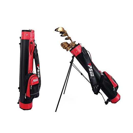 KIKILIVE Golf Bag with Stand,Pitch & Putt Golf Lightweight with Stand & Handle,Large Capacity,Can Hold 9 Clubs