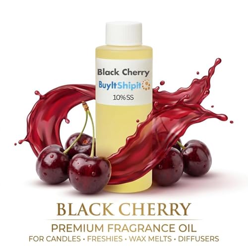 Image of Black Cherry Leather Fragrance from Our Leather Collection - Perfect for Adding Aroma to Freshies, Candles, and Diffusers - 8 Ounces