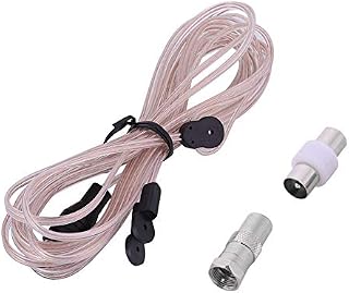 FM Indoor Antenna, FM Dipole Antenna Radio Home Indoor FM Receiver Aerial with TV Female Connector