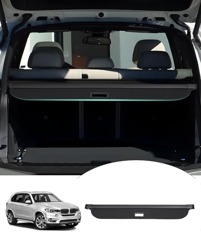 Image of Powerty Cargo Cover for 2007-2018 BMW X5, Canvas Texture Trunk Cover Privacy Screen Rear Security Shade for BMW X5 Accessories (Not for BMW X3 /X4)